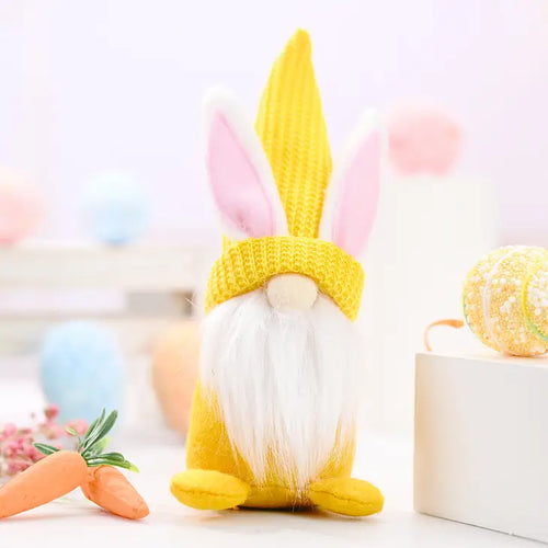 FLASH SALE! Yellow Spring Easter Bunny Gnomes