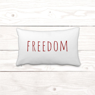 Freedom-Red-Rectangle-Pillow Cover
