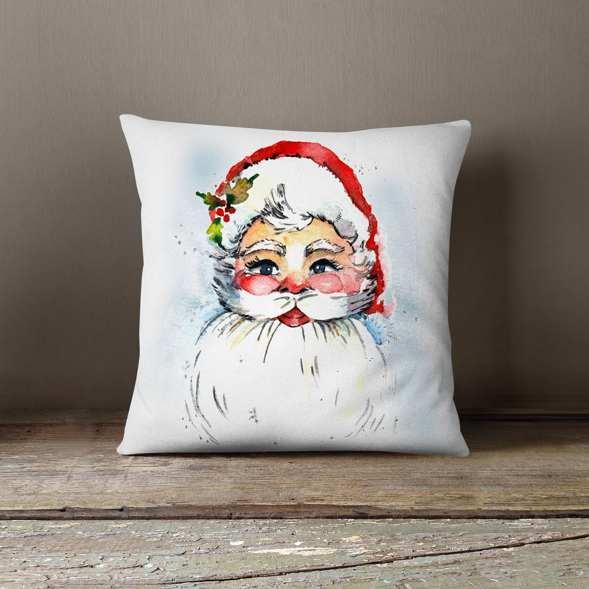 Watercolor Christmas Truck with Fresh Trees-Pillow Cover – Ivy