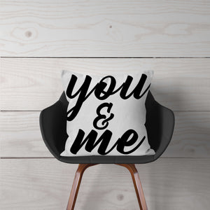 "you & me" Pillow Cover