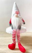 Heart Gnome-White Hat Striped Long Legs