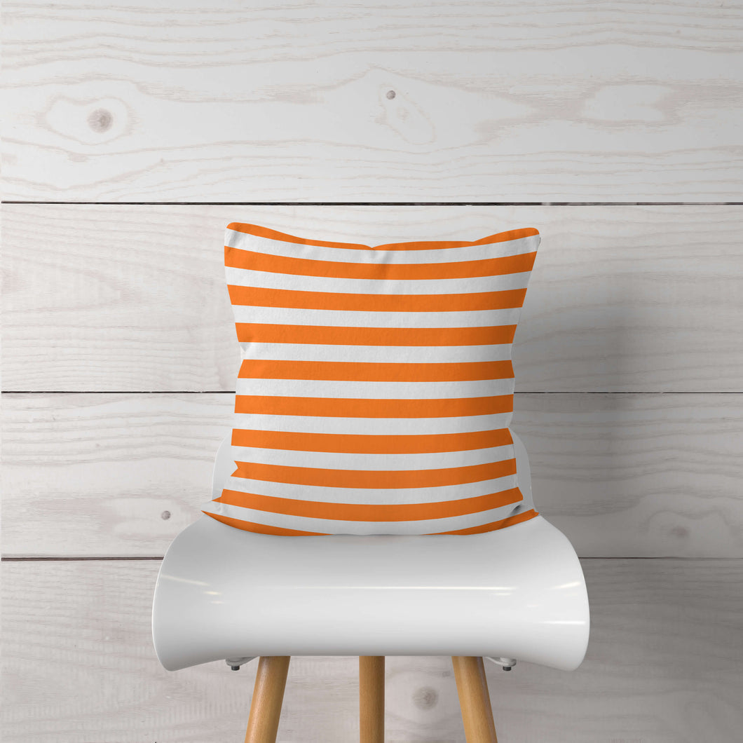 Orange Stripe-Pillow Cover