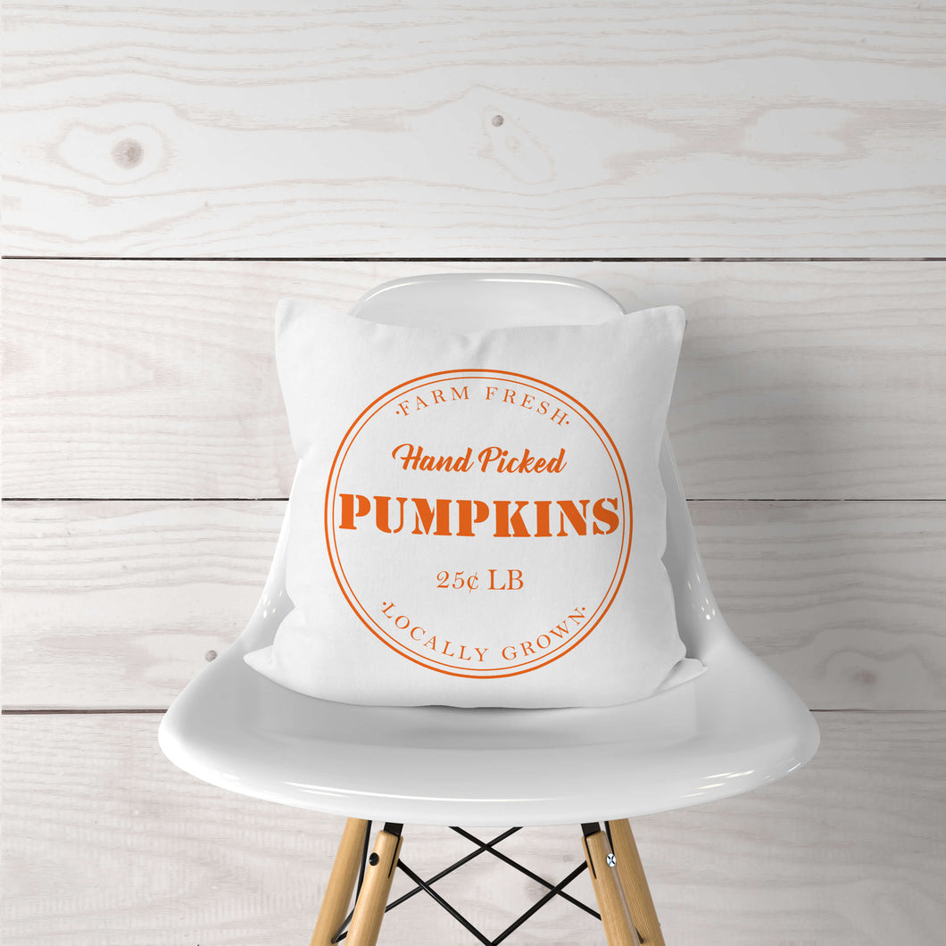 Hand Picked Pumpkins-Pillow Cover
