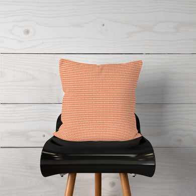 Light Orange Lines/Dots-Pillow Cover