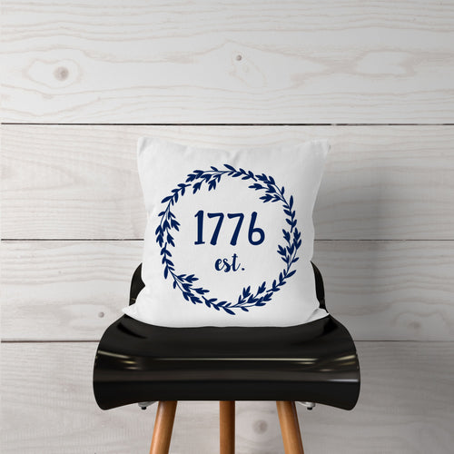 Est 1776-Blue-Pillow Cover