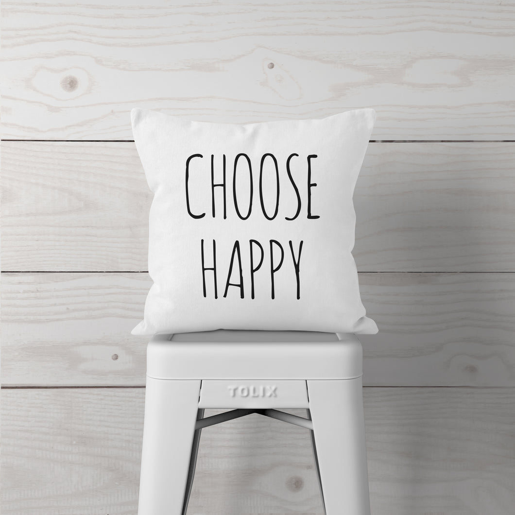 Choose Happy-Pillow Cover