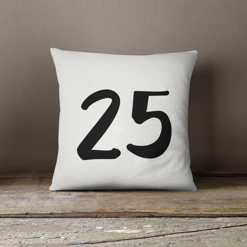 December 25 Throw Pillow Covers