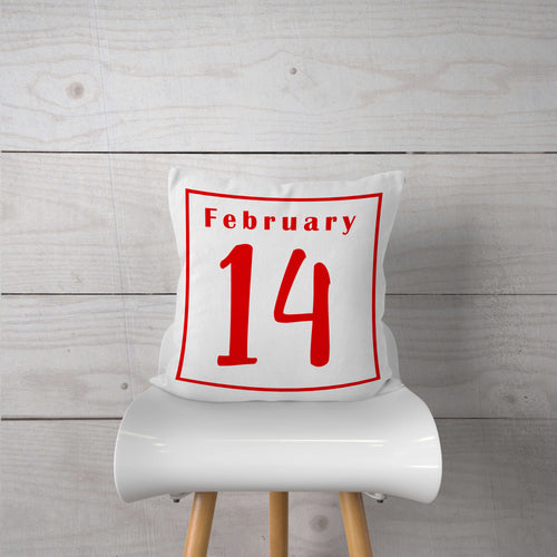 Red February 14-Pillow Cover