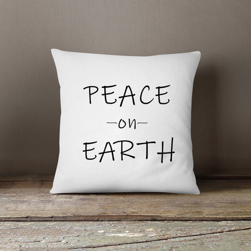NEW!! Peace on Earth Pillow Cover