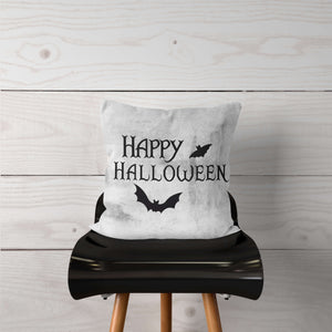 Happy Halloween with Bats Pillow Cover