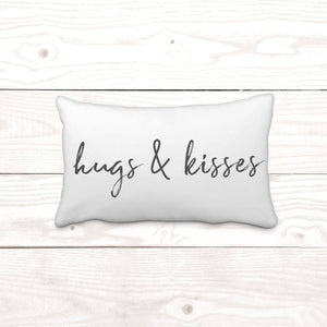 Rectangle "hugs & kisses"-Pillow Cover