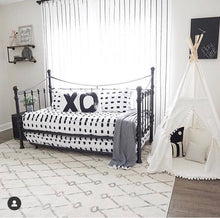 Watercolor Black "O"-Pillow Cover