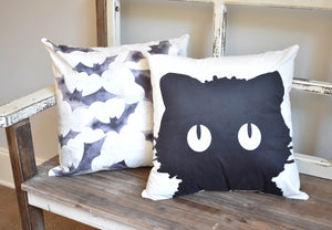 Black Bats Pillow Cover