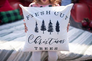Fresh Cut Christmas Trees-Pillow Covers