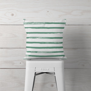 Green Faded Lines-Pillow Cover