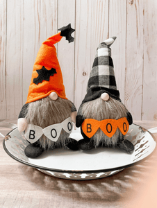 Orange Hat-BOO Halloween Gnome