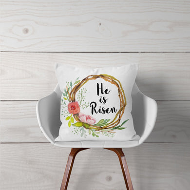 Watercolor- He is Risen-Pillow Cover