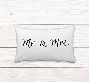 Mr. & Mrs.-Rectangle Pillow Cover