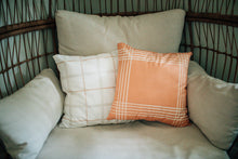 White with Brown Stripes-Pillow Cover
