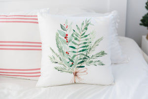 NEW!! Pale Red Stripe Pillow Cover