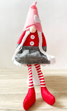 Valentine Gnome-Pink Hat Striped Long Legs
