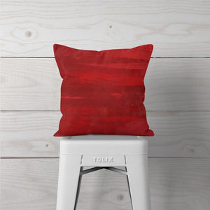 Red Solid Watercolor-Pillow Cover