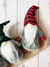 Red Black Buffalo Plaid-Christmas Gnomes