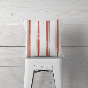 Faded Red Lines-Pillow Cover