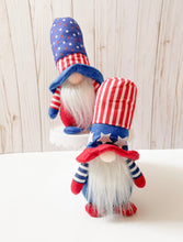 Set of 2- Patriotic Plush Gnomes-Tall Hats