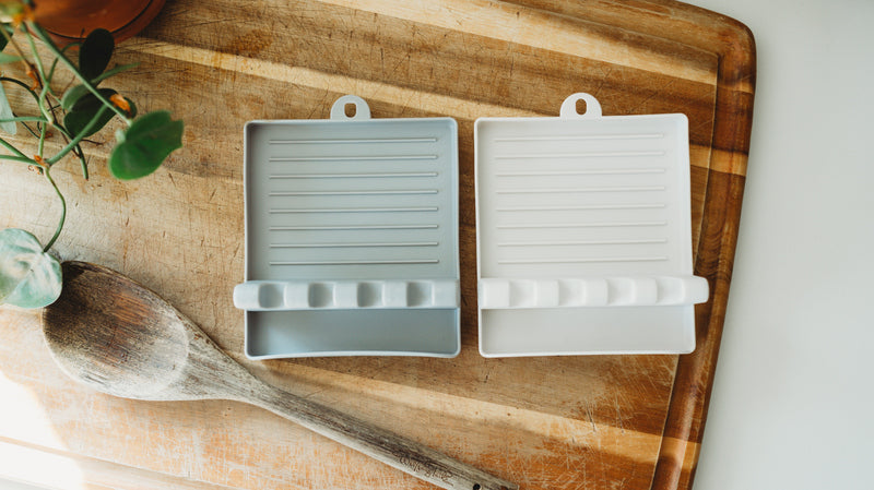 Spoon and Lid Holder-White
