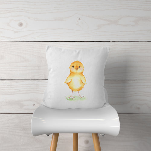 Watercolor-Baby Chick-Pillow Cover