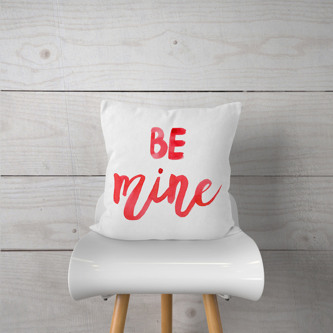 Be Mine-Watercolor-Pillow Cover